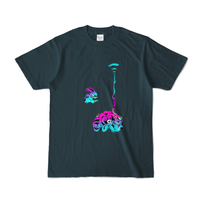 カラーTシャツ - S - デニム (濃色)(4)
