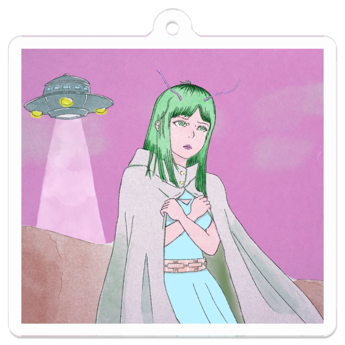 アクリルキーホルダー（コーティング） - 50 x 50 (mm)