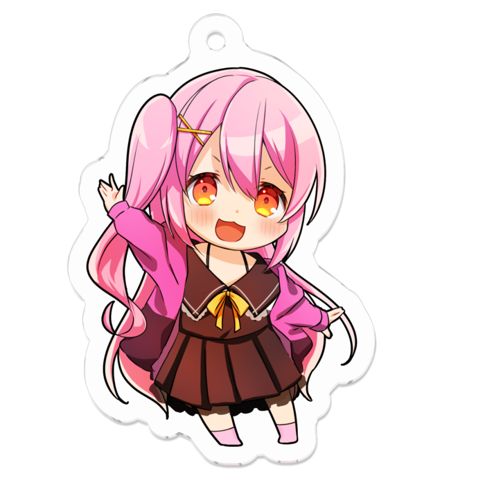 アクリルキーホルダー（コーティング） - 50 x 50 (mm)