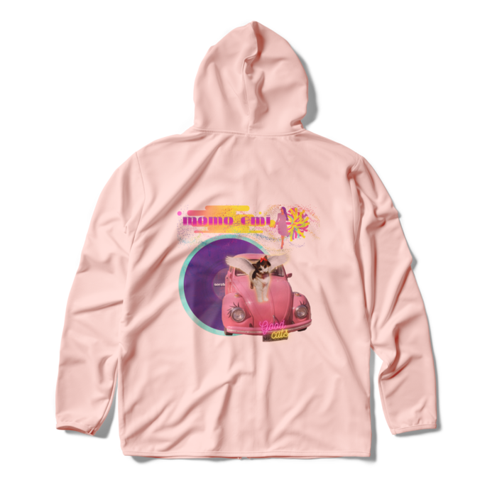 ジップパーカー - XL - ライトピンク