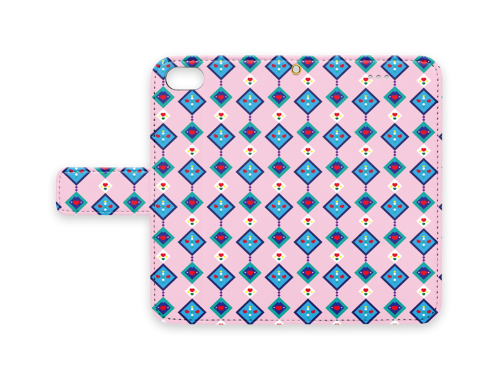 手帳型iPhoneケース - iPhone 8 / 7 / SE2 - ストラップ穴 あり