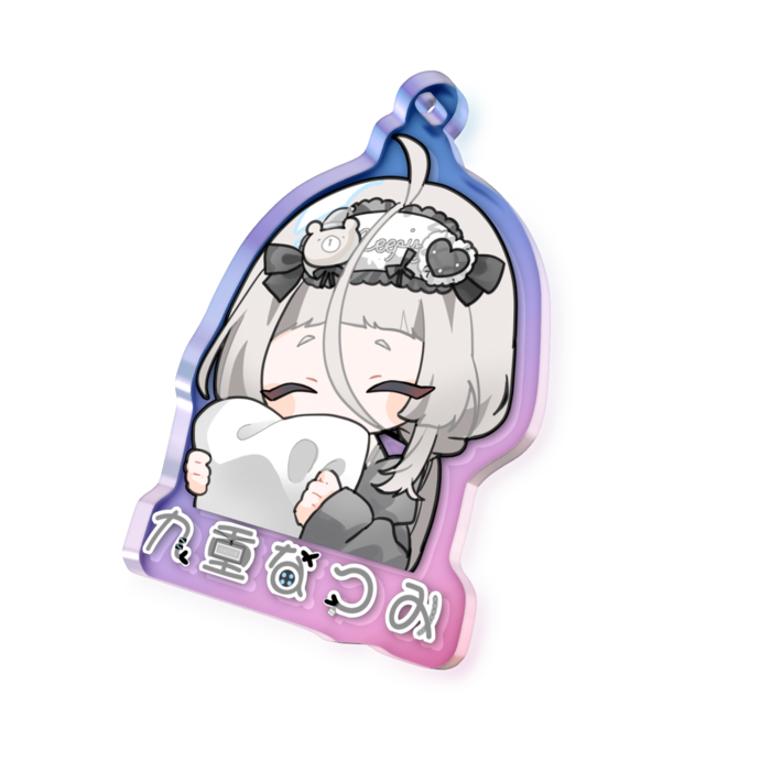 オーロラアクリルキーホルダー - 50 × 50mm