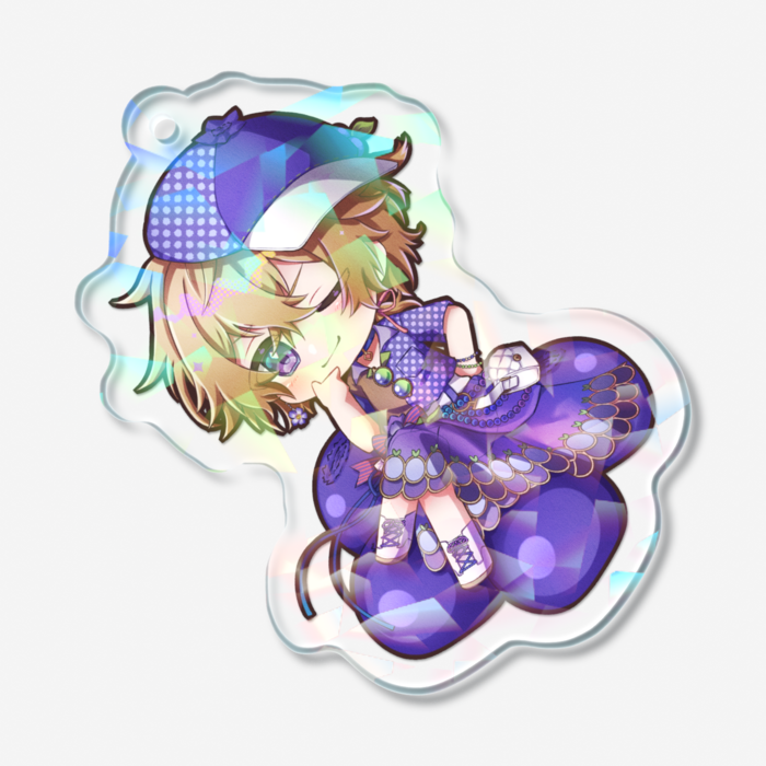 ホログラムアクリルキーホルダー - 50 × 50mm