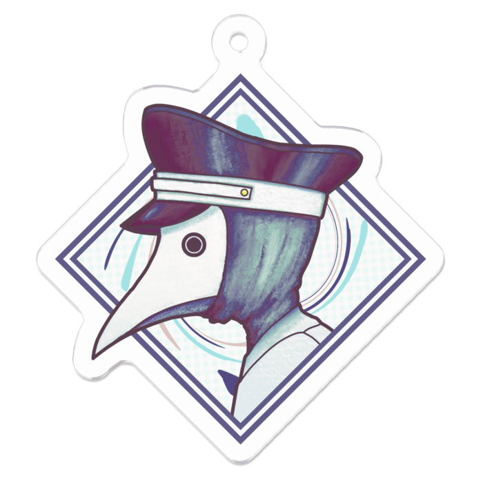 アクリルキーホルダー - 50 x 50 (mm)