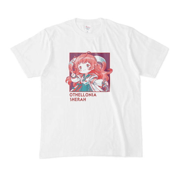 ちびキャラ「シェラハ」 デザインTシャツ(M/ホワイト)