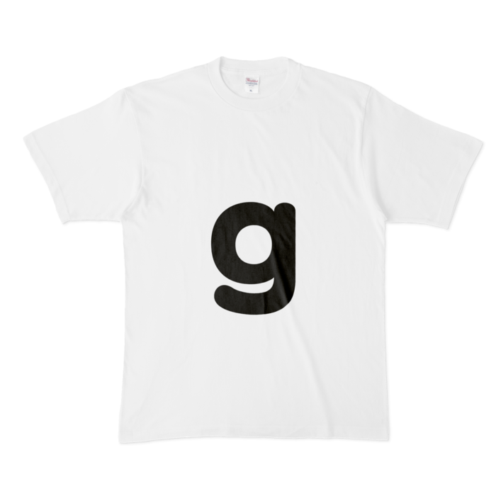 「g」（小文字）Tシャツ - XL - 白