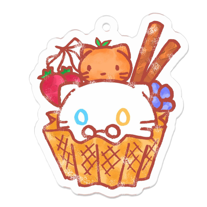 アクリルキーホルダー - 50 x 50 (mm)