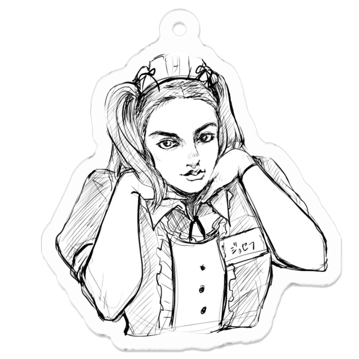 アクリルキーホルダー - 50 x 50 (mm)