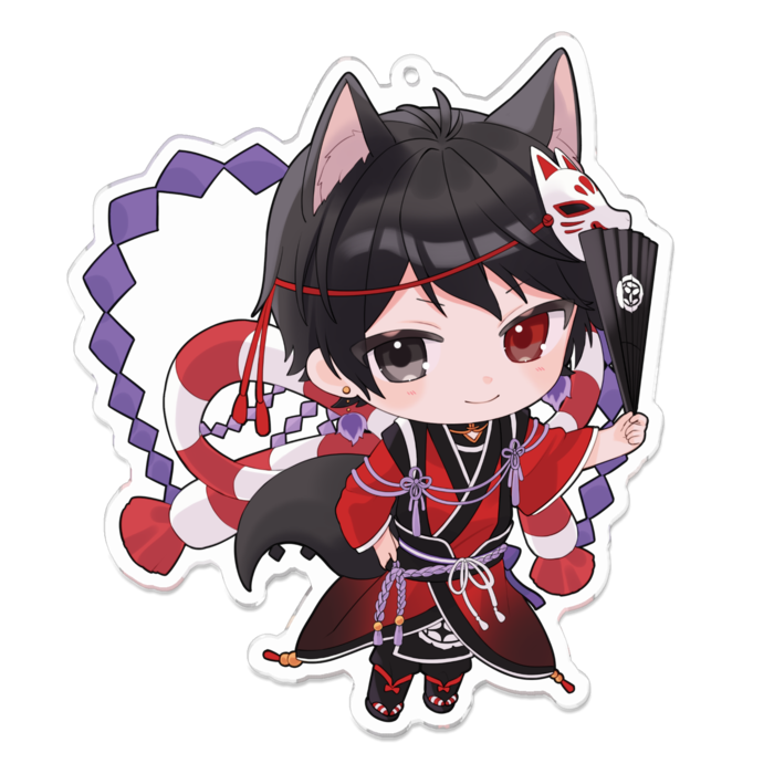 アクリルキーホルダー（コーティング） - 100 x 100 (mm)