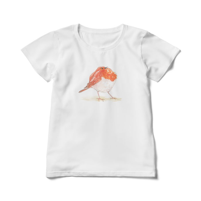 ぷんぷん小鳥 レディースTシャツ - L - 白