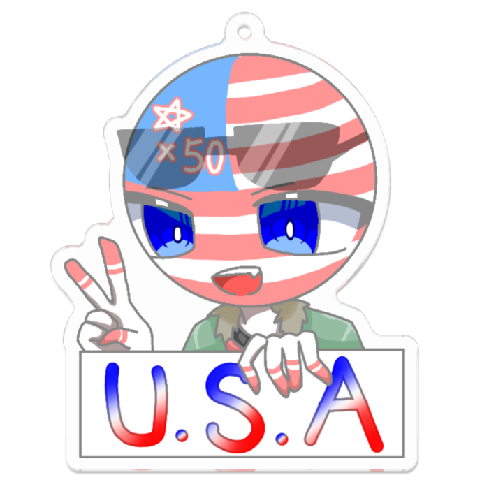 アクリルキーホルダー - 70 x 70 (mm)