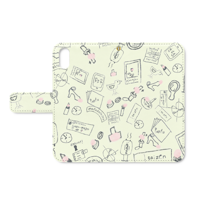 手帳型iPhoneケース - iPhone X - ストラップ穴 あり