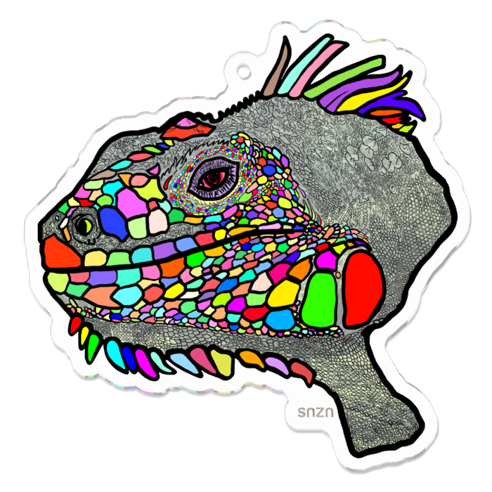 アクリルキーホルダー(コーティング) - 70 x 70 (mm)