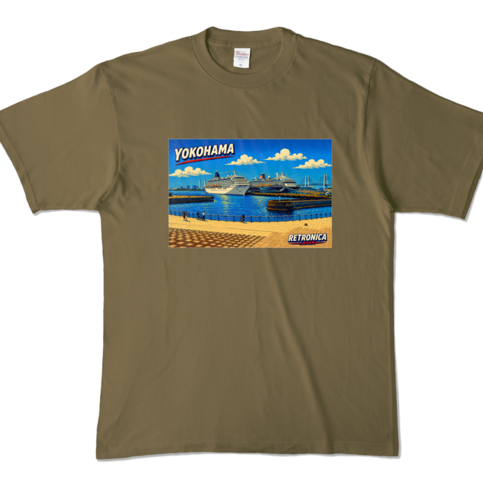 カラーTシャツ - XL - オリーブ (濃色)