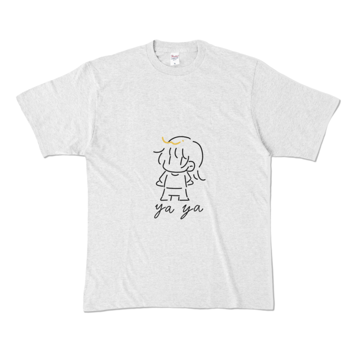 カラーTシャツ - XL - アッシュ （淡色）