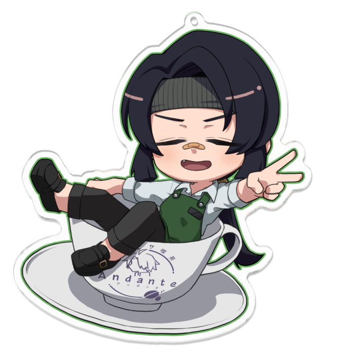 アクリルキーホルダー - 100 x 100 (mm)ナモ