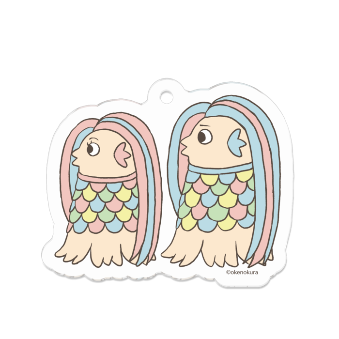 アクリルキーホルダー - 50 x 50 (mm)