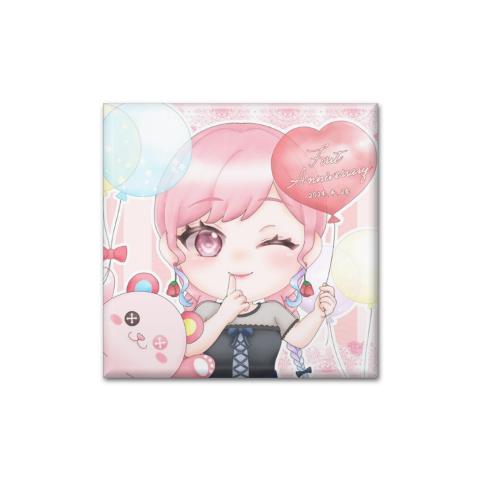 缶バッジ - 四角形40mm