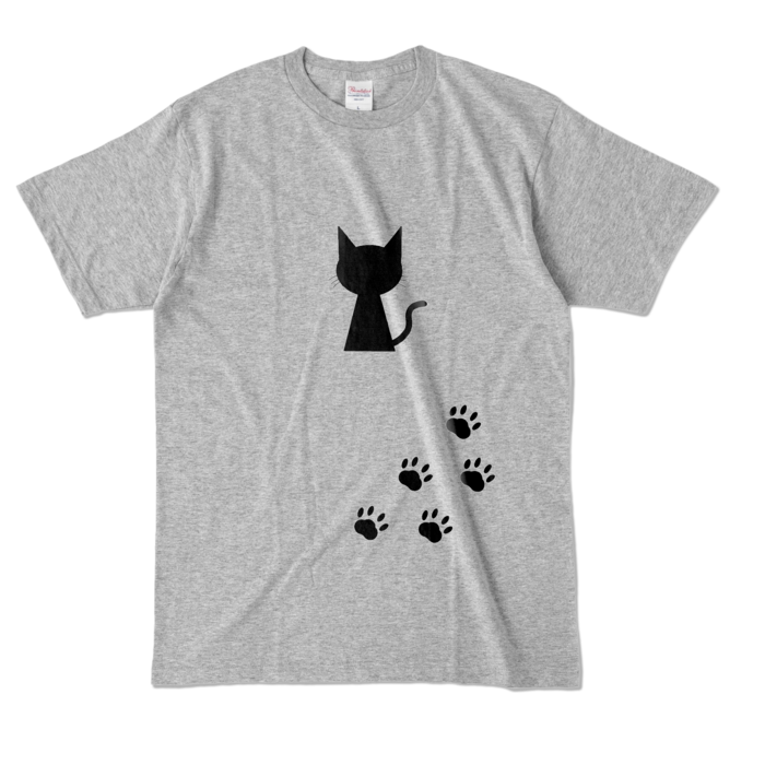 カラーTシャツ - L - 杢グレー (濃色)