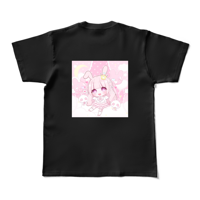 カラーTシャツ - M - ブラック (背面)