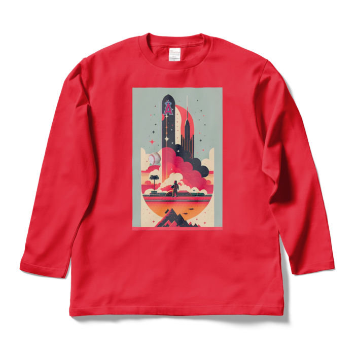 ロングスリーブTシャツ - L - レッド