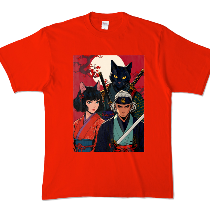 カラーTシャツ - XL - レッド (濃色)