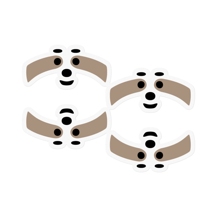 ステッカー - 100 x 100 (mm)