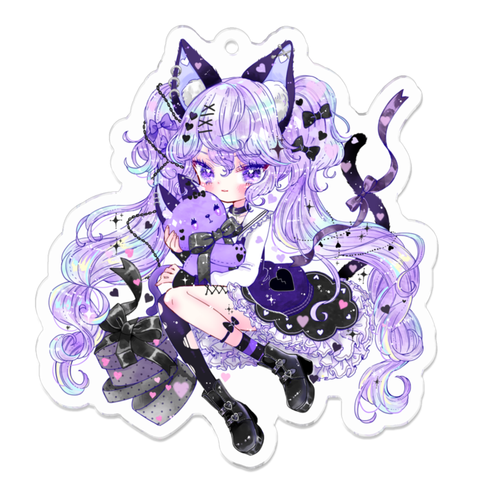 アクリルキーホルダー（コーティング） - 70 x 70 (mm)