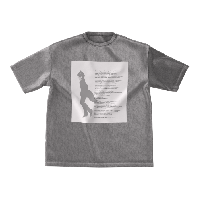 ビッグシルエットTシャツ - M - ミックスグレー