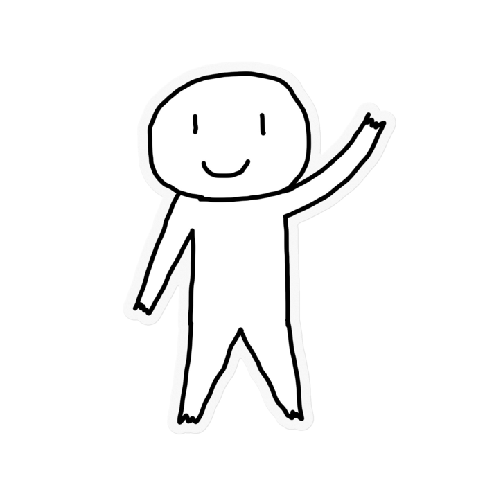 ステッカー - 100 x 100 (mm)