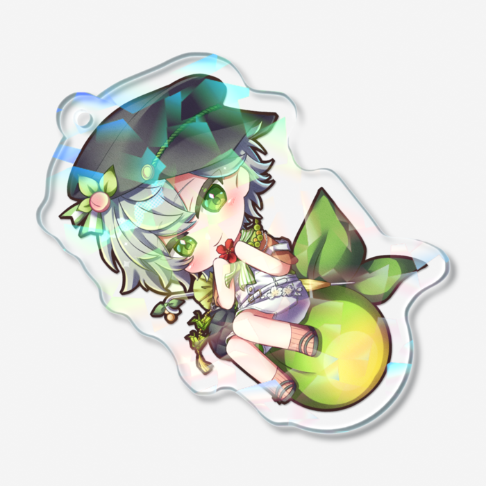 ホログラムアクリルキーホルダー - 50 × 50mm