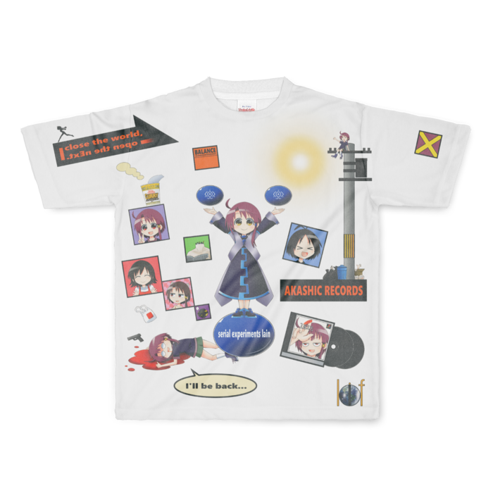 フルグラフィックTシャツ - L - 正面印刷のみ