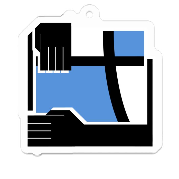 アクリルキーホルダー - 50 x 50 (mm)