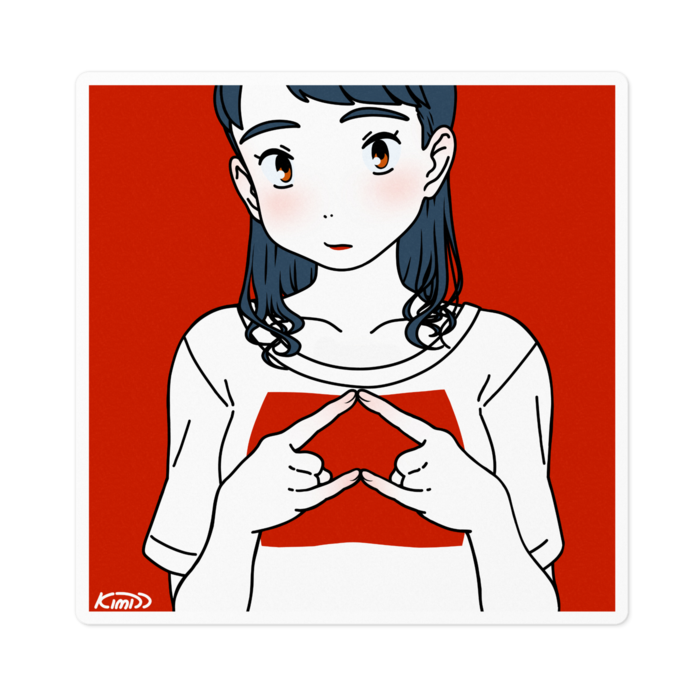 ステッカー - 100 x 100 (mm)