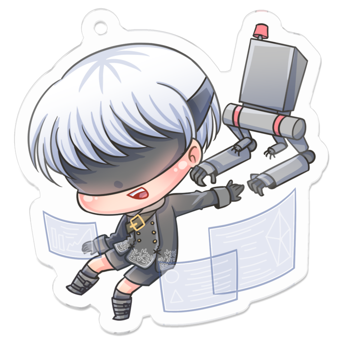 アクリルキーホルダー - 50 x 50 (mm)