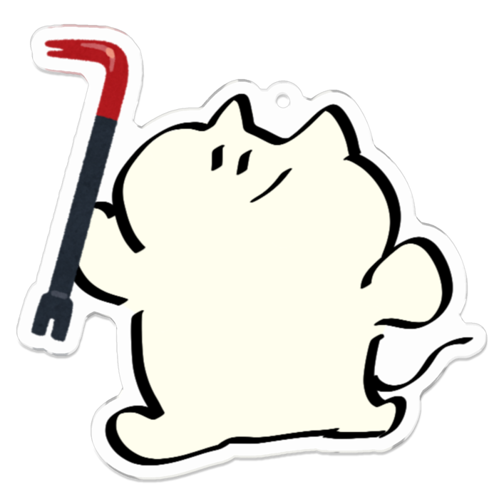 アクリルキーホルダー - 70 x 70 (mm)