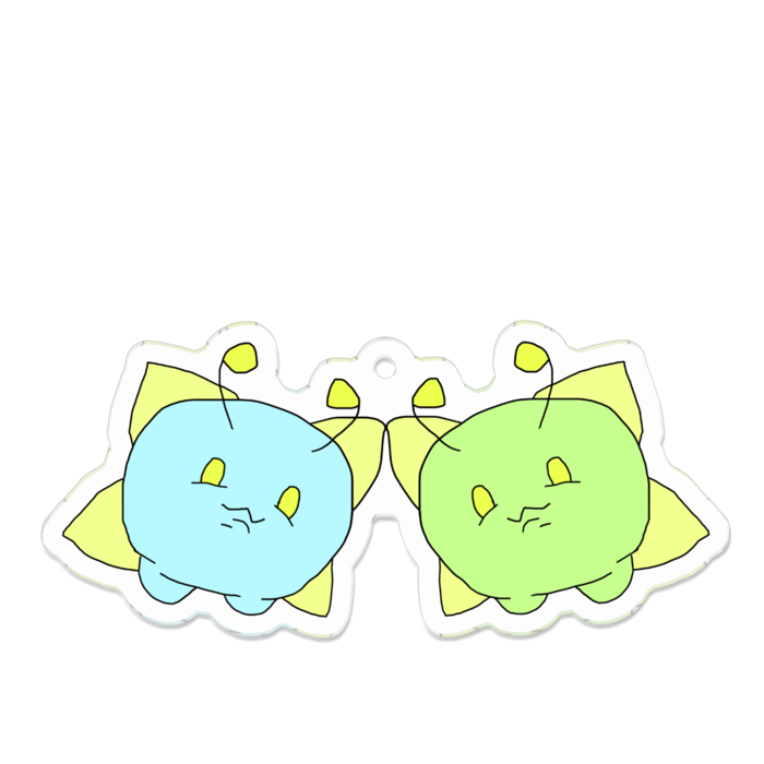 アクリルキーホルダー（コーティング） - 70 x 70 (mm)