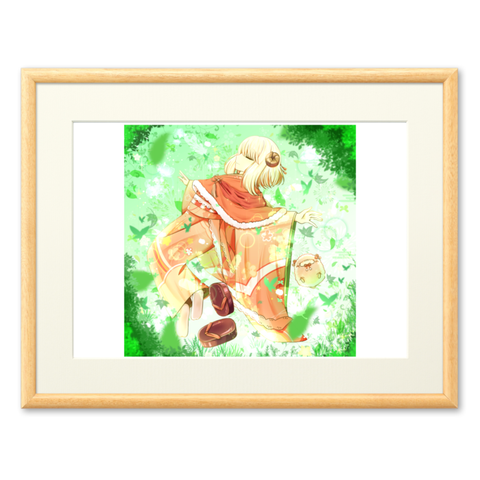 ひつじと緑のぬくもり - A2