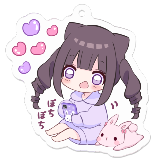 アクリルキーホルダー（コーティング） - 50 x 50 (mm)