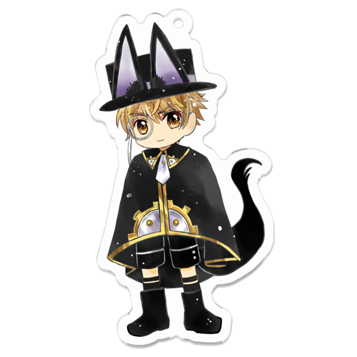 アクリルキーホルダー - 70 x 70 (mm)（小狼）