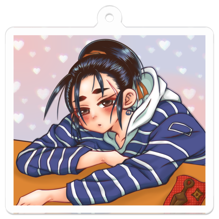 (小)アクリルキーホルダー - 50 x 50 (mm)