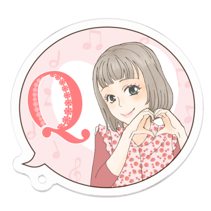 アクリルキーホルダー - 50 x 50 (mm)