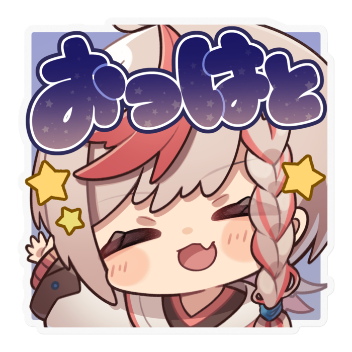 ステッカー - 100 x 100 (mm)(クリア)