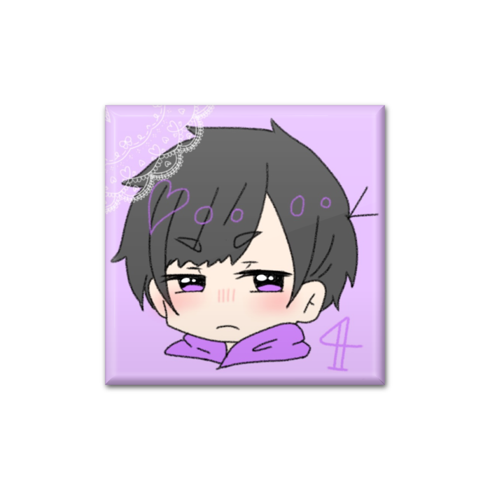 缶バッジ - 四角形40mm