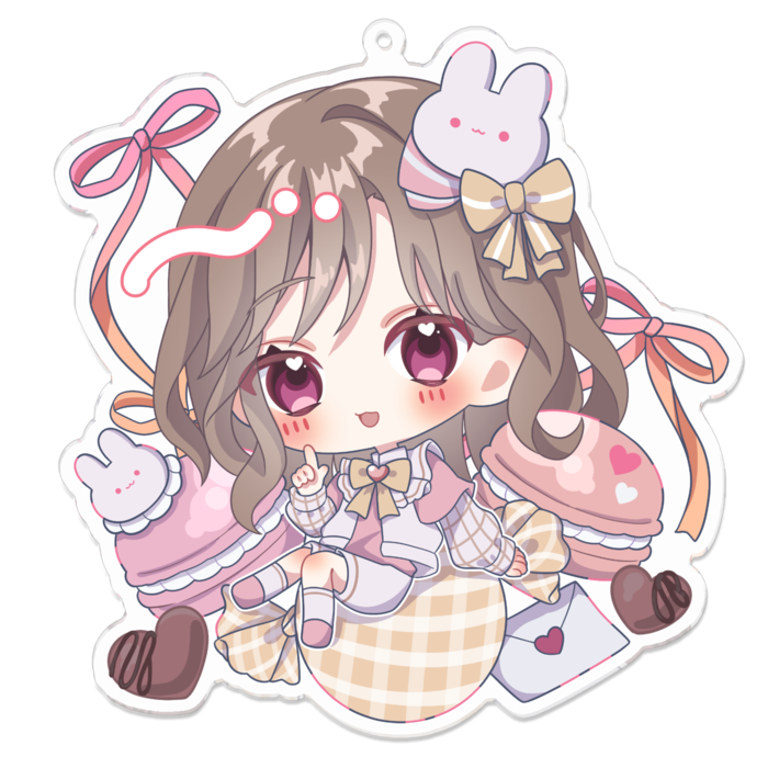 アクリルキーホルダー - 100 x 100 (mm)