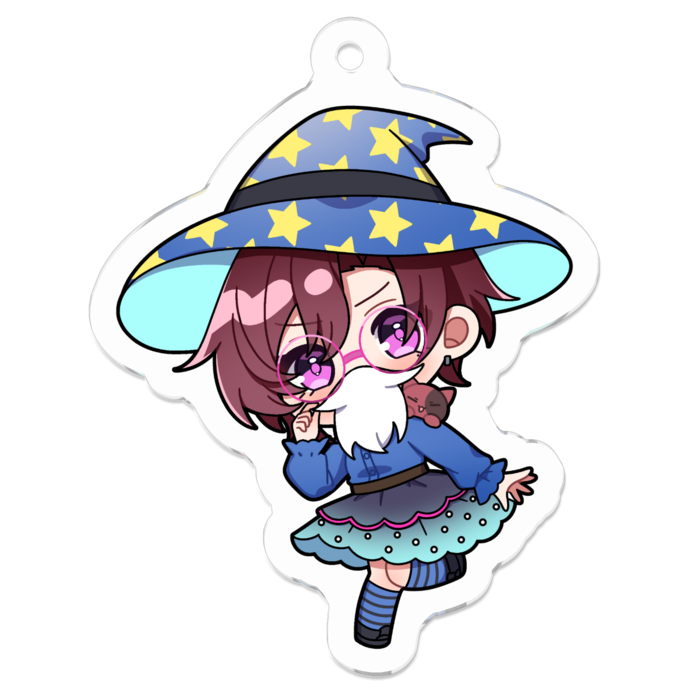 アクリルキーホルダー（コーティング） - 50 x 50 (mm)