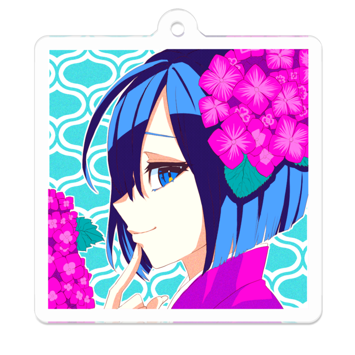 アクリルキーホルダー - 50 x 50 (mm)