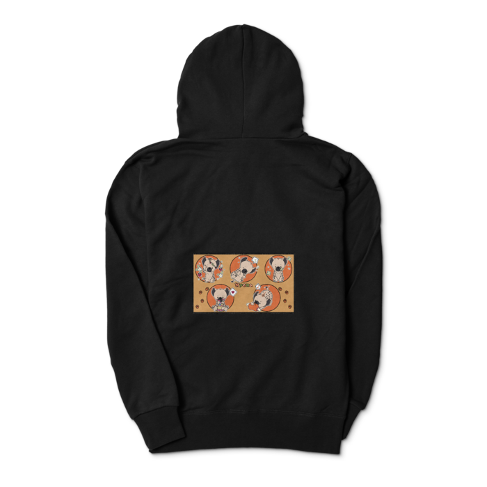 ジップパーカー - S - ブラック