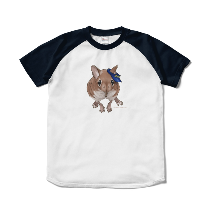 ラグランTシャツ - S - ホワイト×ネイビー