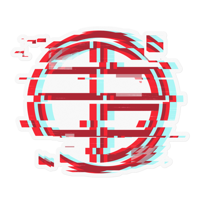 ロゴ(Noise ver.) ステッカー - 100 x 100 (mm)
